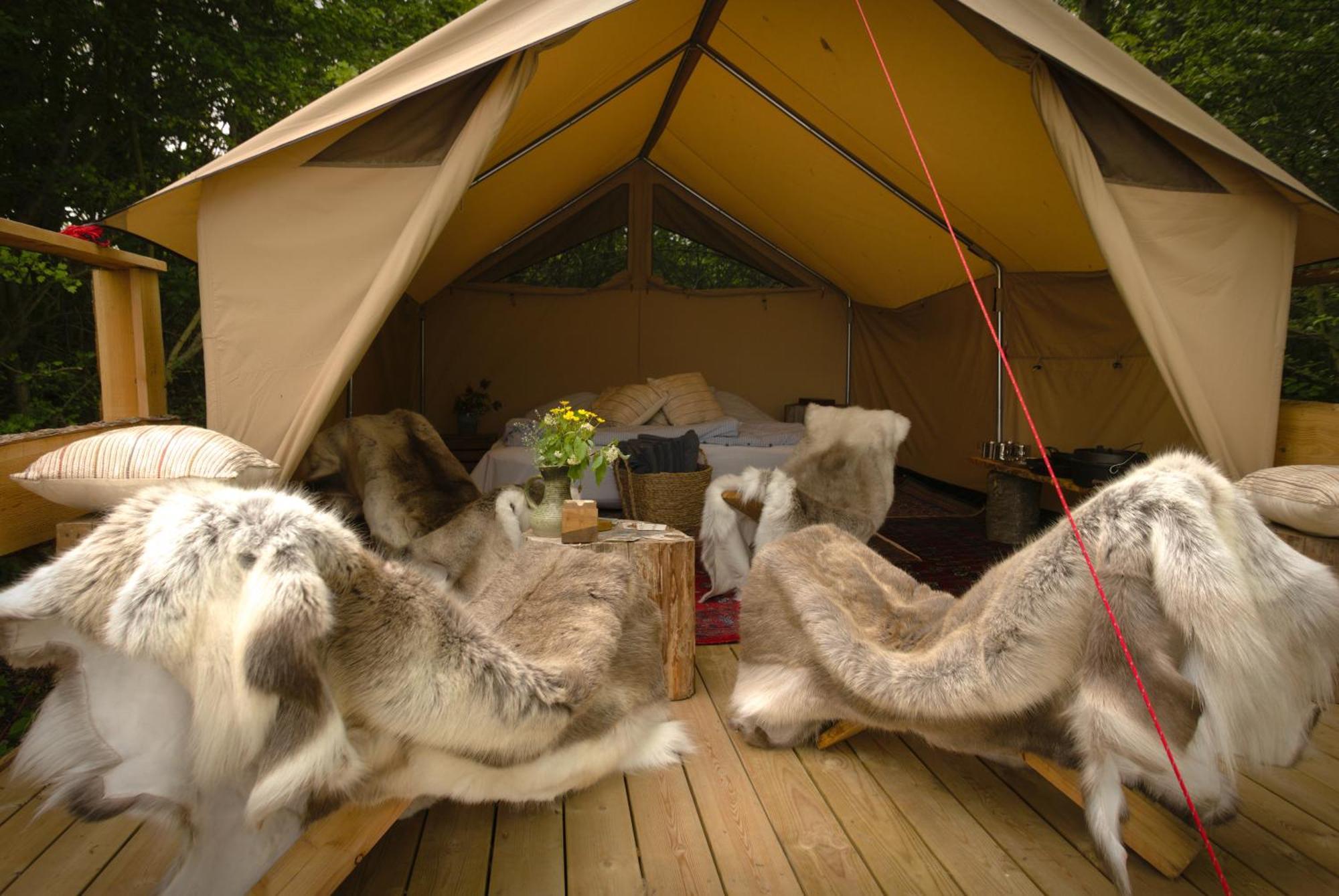 Naturlig Pa Korsgarden Glamping Nysted Kültér fotó